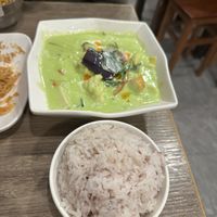 Green curry w/ steam rice   at Thai Vegetarian Food 泰國素食 in Kowloon