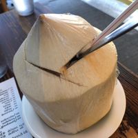 Coconut drink at Thai Vegetarian Food 泰國素食 in Kowloon