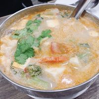 Tom Yam mushroom & tofu 버섯과 두부가 들어간 똠야ㅁ at Thai Vegetarian Food 泰國素食 in Kowloon