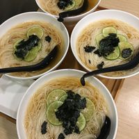 Lime noodle soups at Isoya Japanese Vegetarian in Hong Kong Island