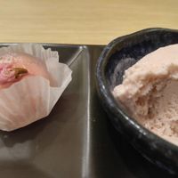 Isoya - Sakura special

Sakura ice cream and jelly/mochi-type thing at Isoya Japanese Vegetarian in Hong Kong Island