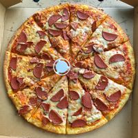 Pepperoni pizza at The Veggie Corner in Coventry