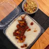 Vegan Shrimp and Grits 🍤  at Go Vegan Grill in Decatur