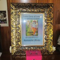 The love for cows is everywhere in this restaurant and temple. at Govinda - Midrand in Johannesburg