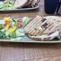 Vegan cheese toastie  at Sextons Village Bakery in Lymm