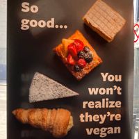 the four vegan options at Gelatiamo  in Seattle