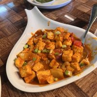 “Honey” chili tofu  at Seriously Vegan in Austin