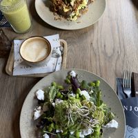 Green goddess sandwich en rendang sandwich  at Njoy Coffee and Brunch in Alphen Aan Den Rijn