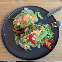 
avpcadoand beet toast, yummy at Yuicery Skypark Lux in Luxembourg City