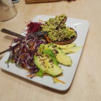 Avocado sweet potato toast at Shake Cafe - Santa Maria Novella in Florence