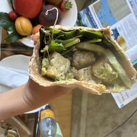 Tempeh green goddess wrap (you can't see the tahini sauce in the pic but trust it was there & it was so good)  at Shake Cafe - Santa Maria Novella in Florence