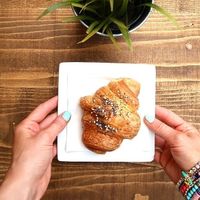 Vegan croissant - delicious! at Shake Cafe - Santa Maria Novella in Florence
