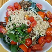 Lentil & Quinoa Tabule Salad at Shake Cafe - Santa Maria Novella in Florence
