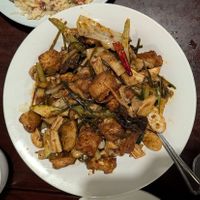 Vegetarian dry pot at U & TEA in Bethlehem
