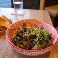 Baked peppers 🌶 spicy at 14 Global in Bethany Beach