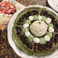 Matcha waffle at Veganday Cafe in Taichung