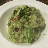 Spinach cashew risotto at Veganday Cafe in Taichung