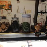 Decor and cookies at Veganday Cafe in Taichung