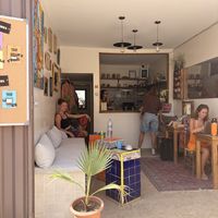 Coffe enterance  at Layers Coffee Shop in Agadir