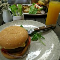 Cheeseburger at Nurcha Maroochydore in Buderim