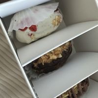 White chocolate stuffed date  at Neiberhud in New York City