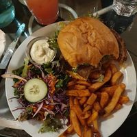 Big burger  at Antidote Bouffe Vegane in Montreal