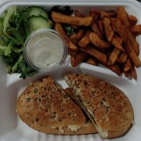 Grilled cheese at Antidote Bouffe Vegane in Montreal