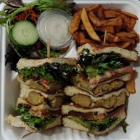 Club sandwich at Antidote Bouffe Vegane in Montreal