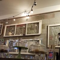 Menu and sweets at Antidote Bouffe Vegane in Montreal