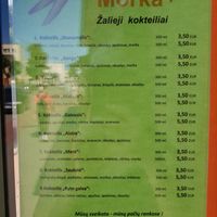 Smoothies at Morka Plus in Palanga