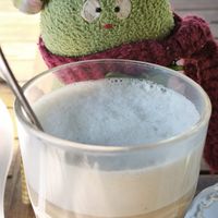 Veganer Chai Latte at Hofcafe Albertsdorf  in Fehmarn
