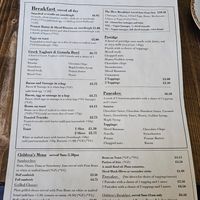 Menu August 2026 at The Hive in Ripon