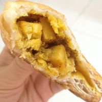 curry potato puff inside at Banh Mi Bistro in Ho Chi Minh City
