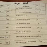 English menu at FuShiWu in Taichung