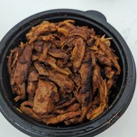 Seitan strips at Portobello Juice Cafe in West London