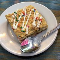 Birthday cake bar - gluten free and vegan at SOL CAL Cafe in San Diego