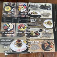 Scarce vegan options on the brunch menu until 2pm. Had smoothie or açai bowls on another page  at Terraza del Arquitecto in Mazunte