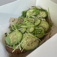Fresh toast  at nutbar in Toronto