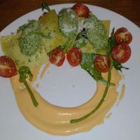 sweet corn ravioli at The Springs in Los Angeles