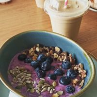 Smoothie bowl at Mudlarks Garden Cafe in Hertford