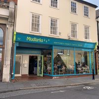 Outside of the cafe   at Mudlarks Garden Cafe in Hertford