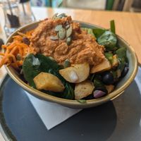 Vegan salad at Mudlarks Garden Cafe in Hertford