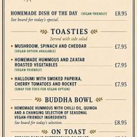 The main menu   at Feed Your Head  in Ventnor