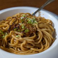 Scallion Oil Noodles at Dumpling Kitchen & Bar in Burlingame