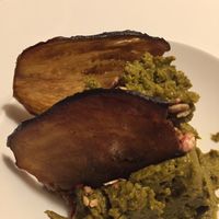 Pea hummus  at Fargo in Sevilla