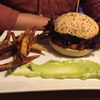 Sweet potato burger at Fargo in Sevilla