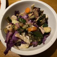 close up on the delicious veggies at Fargo in Sevilla