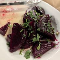 Beetroot salad, amazing (sorry I started eating it before photo) at MARIAS RESTAURANT in Crete