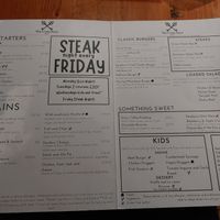 Main menu at The Cross Keys Inn in Penrith