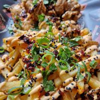 Gochujang bites and loaded fries meal deal at Chickenish in East London